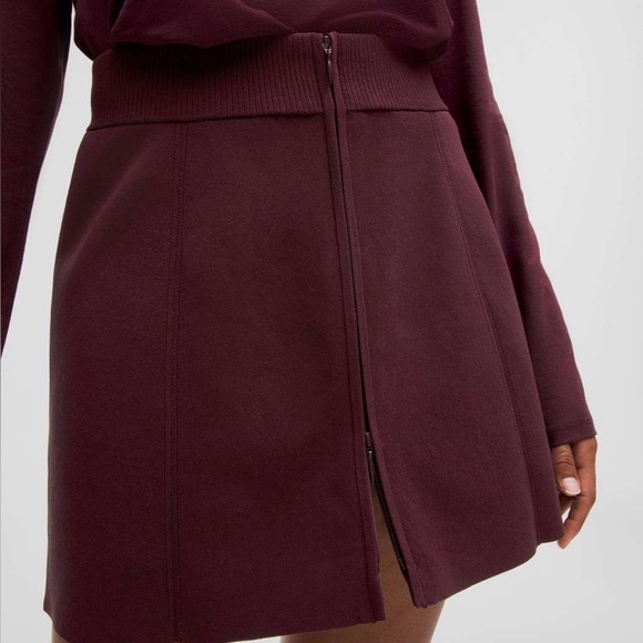 Lululemon Ribbed-Knit Mini Skirt Garnet - Picture 3 of 8